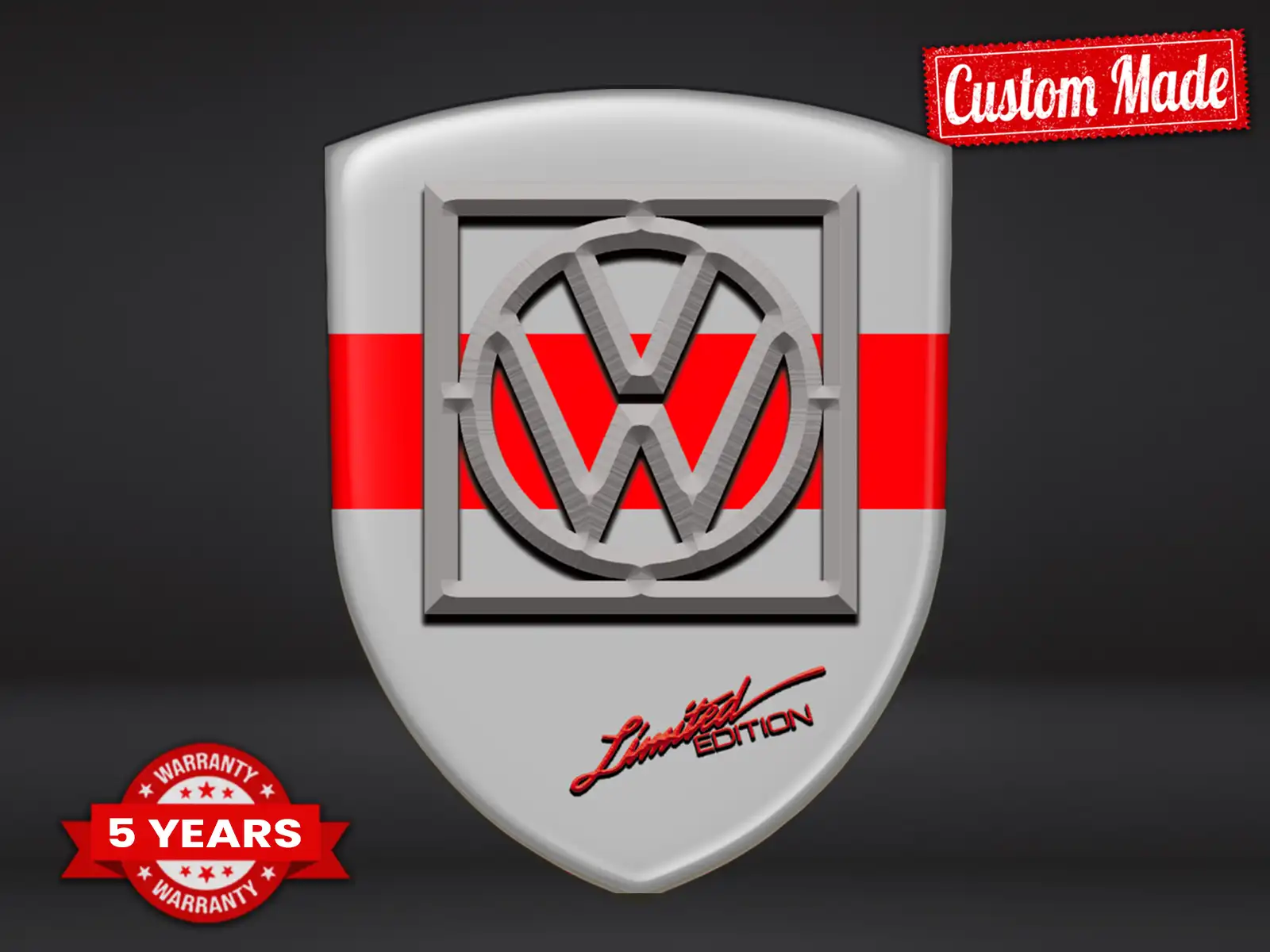 VW Pegatina Silicona Alta Calidad Profesional Resistente